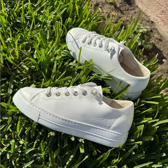 - PAUL GREEN Hadley White Leather low top sneakers Uk 6.5 US size 9 - Picture 4 of 16
